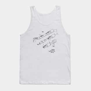 Dentist Drill Vintage Patent Hand Drawing Tank Top